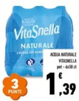 Conad Acqua naturale Vitasnella offerta