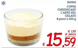 Zona Coppa Cheesecake L'Arte del Gelato offerta