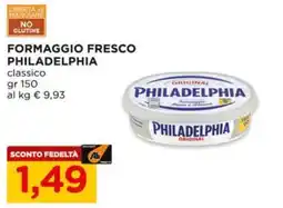 Alì Supermercati Formaggio fresco Philadelphia classico offerta