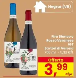 Despar Fira Bianco o Rosso Veronese IGT Sartori di Verona offerta