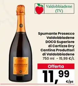 Despar Spumante Prosecco Valdobbiadene DOCG Superiore di Cartizze Dry offerta