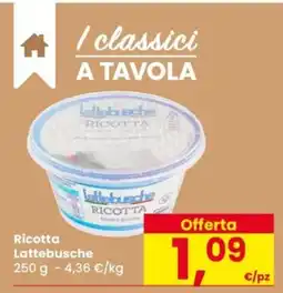 Despar Ricotta Lattebusche offerta