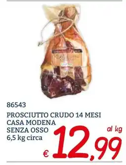 Zona Prosciutto crudo 14 mesi casa modenese senza osso offerta