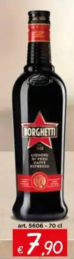 Zona Borghetti liquore di vero caffè espresso offerta