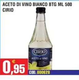 Immenso Cash Aceto di vino bianco Cirio offerta