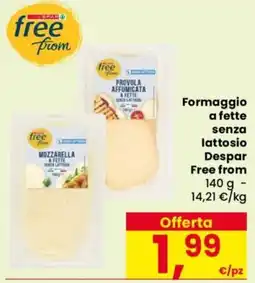 Despar Formaggio senza lattosio Free from offerta