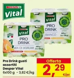Despar Pro Drink Despar Vital offerta