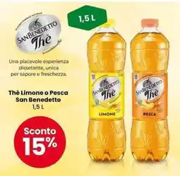 Interspar Thè Limone o Pesca San Benedetto offerta