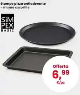 Interspar Stampo pizza antiaderente Simpex Basic offerta