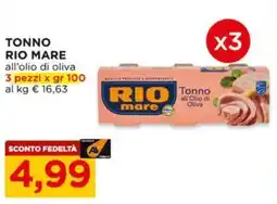 Alì Supermercati Tonno Rio Mare all’olio di oliva offerta