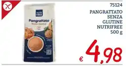 Zona Pangrattato senza glutine Nutrifree offerta
