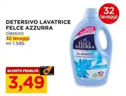Alì Supermercati Detersivo lavatrice Felce Azzurra classico offerta