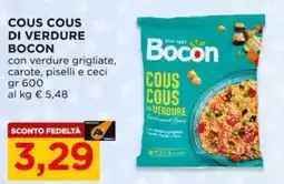 Alì Supermercati Cous cous di verdure Bocon offerta