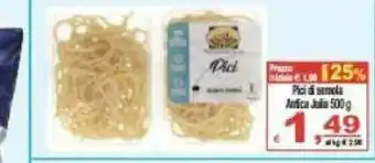 Pici di semole