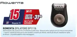 Trony Rowenta epilatore ep1116 offerta