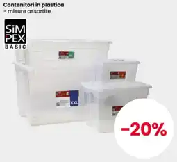 Interspar Contenitori in plastica SiMPEX BASIC offerta