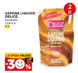 Alì Supermercati Sapone liquido Delice offerta