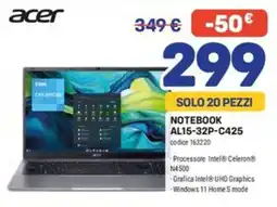 FreeShop Acer Notebook AL15-32P-C425 offerta