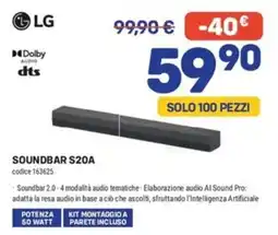 FreeShop LG Soundbar S20A offerta