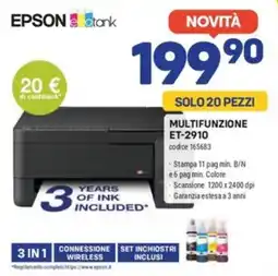 FreeShop Epson Ecotank Multifunzione ET-2910 offerta