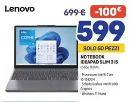 FreeShop Lenovo Notebook Ideapad Slim 3 i5 offerta