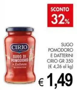 PrestoFresco Sugo di pomodoro e datterini Cirio offerta