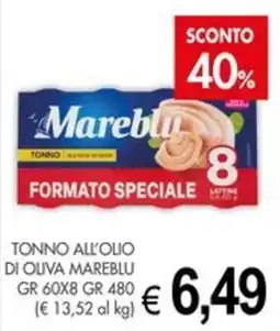 PrestoFresco Tonno all'olio di oliva Mareblu offerta