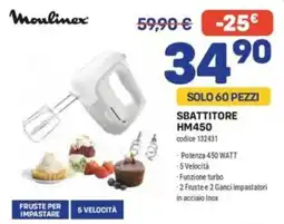 FreeShop Moulinex sbattitore HM450 offerta