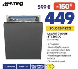 FreeShop Smeg lavastoviglie STL362DQ offerta