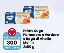 Interspar Primo Sugo Pomodoro e Verdure o Ragù di Vitello Mellin offerta