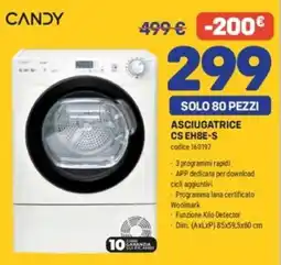 FreeShop Asciugatrice Candy CS EH8E-S offerta