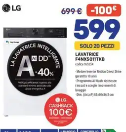 FreeShop Lavatrice intelligente LG offerta