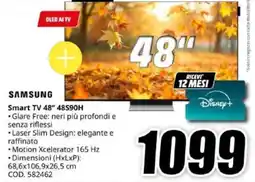 MediaWorld Samsung Smart TV 48" 48S90H offerta