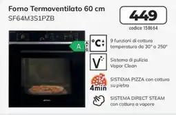FreeShop Forno Termoventilato 60 cm SF64M3S1PZB offerta