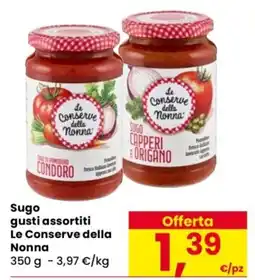 Despar Sugo gusti assortiti Le Conserve della Nonna offerta