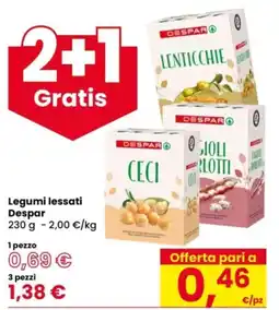 Eurospar Legumi lessati Despar offerta