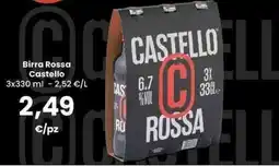 Interspar Birra Rossa Castello offerta