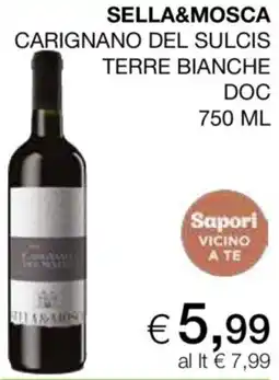 In Coop Sella&Mosca Carignano del Sulcis Terre Bianche DOC offerta