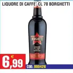 Immenso Cash Liquore di caffè Borghetti offerta