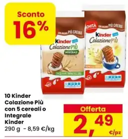 Despar Kinder Colazione Più offerta