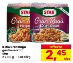 Eurospar Il Mio Gran Ragù gusti assortiti Star offerta