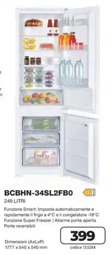 FreeShop Refrigeratore BCBHN-34SL2FB0 offerta