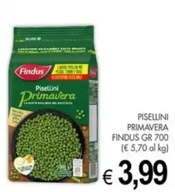 PrestoFresco Pisellini Primavera Findus offerta