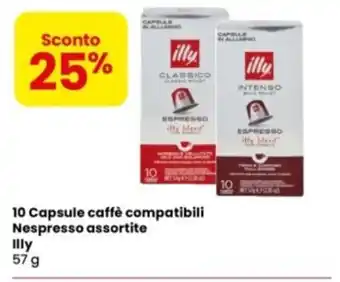 10 Capsule caffè compatibili Nespresso assortite Illy