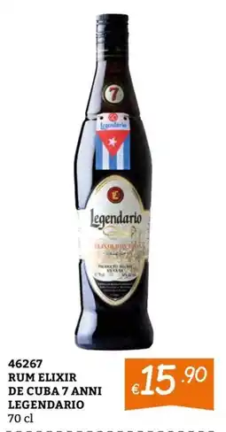 Zona Rum Elixir de Cuba 7 Anni Legendario offerta
