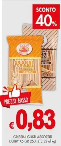 PrestoFresco Grissini Torinesi Derby offerta