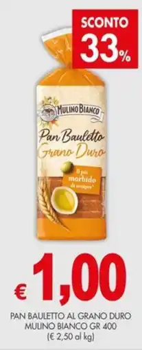 PrestoFresco Pan Bauletto Grano Duro Mulino Bianco offerta