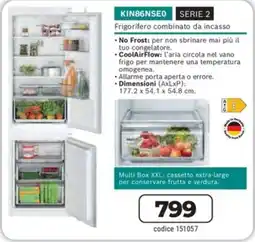 FreeShop Frigorifero combinato da incasso KIN86NSE0 offerta