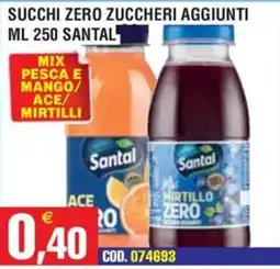 Immenso Cash Succhi zero zuccheri aggiunti Santal offerta