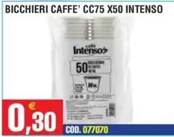 Immenso Cash Bicchieri caffè Intenso offerta